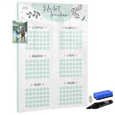 Magnetic erase board Habit tracker
