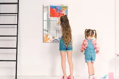 Monthly planner magnetic erase board