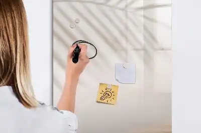 Magnetic writing board palm leaf shadow design