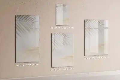 Magnetic writing board palm leaf shadow design