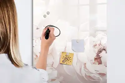 Magnetic erase board Peonies
