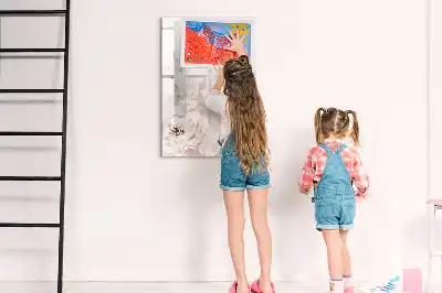 Magnetic erase board Peonies