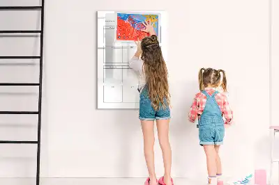 Magnetic dry erase board monthly goals planner