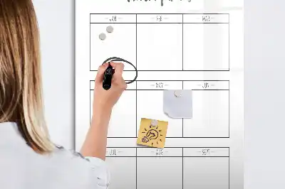 Magnetic dry erase board monthly goals planner