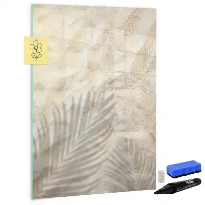 Magnetic dry erase board summer beach sand design