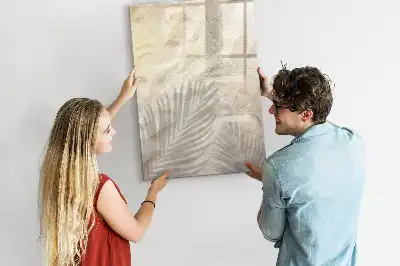 Magnetic dry erase board summer beach sand design