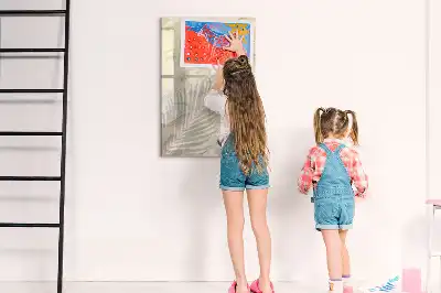 Magnetic dry erase board summer beach sand design