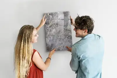 Magnetic writing board in dark marble