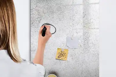 Magnetic writing board concrete and olives finish