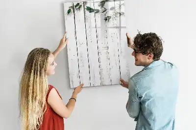 Magnetic writing board with wooden panels