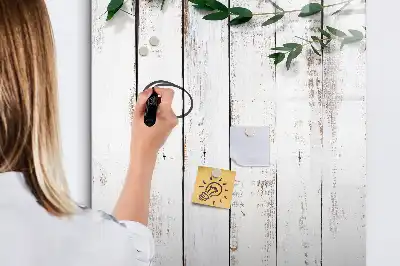Magnetic writing board with wooden panels