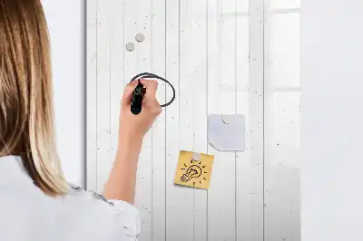 Magnetic erase board with a natural wood frame