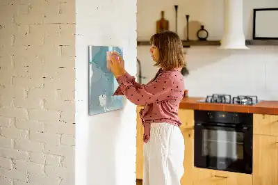 Magnetic erase board decorative marble design