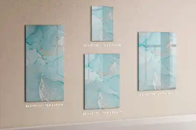 Magnetic erase board decorative marble design