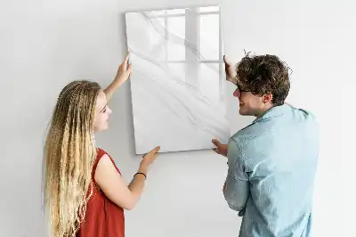 Magnetic writing board marble waves design