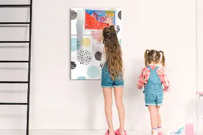 Magnetic writing board Colorful circles