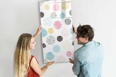 Magnetic writing board Colorful circles