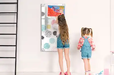 Magnetic writing board Colorful circles