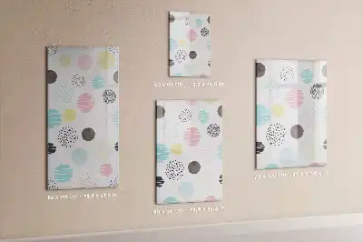 Magnetic writing board Colorful circles