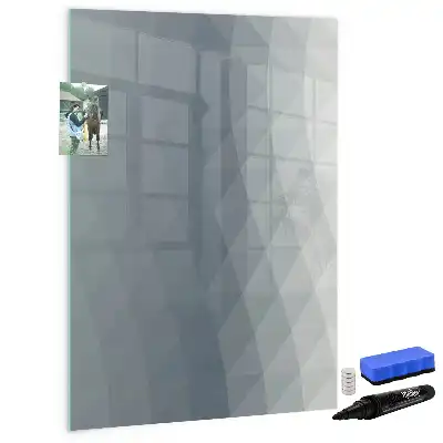 Magnetic erase board grey wave abstraction