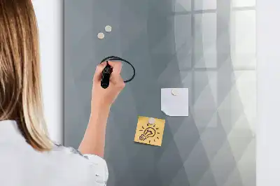 Magnetic erase board grey wave abstraction