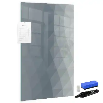 Magnetic erase board grey wave abstraction