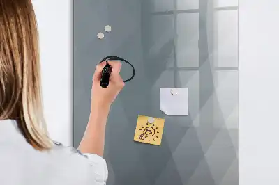 Magnetic erase board grey wave abstraction