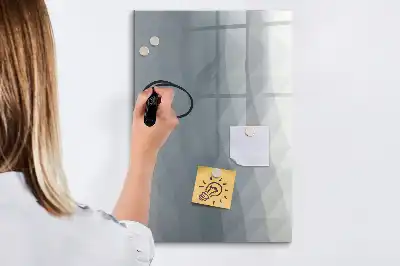 Magnetic erase board grey wave abstraction