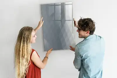 Magnetic erase board grey wave abstraction