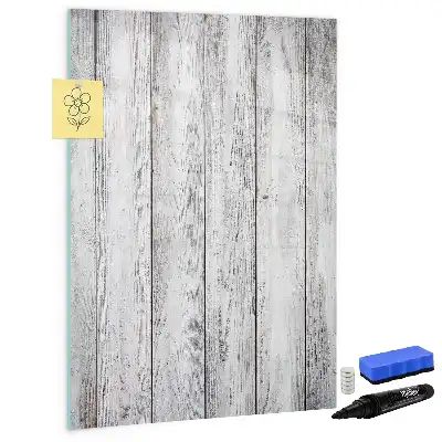 Magnetic erase board painted wood finish