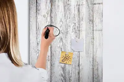 Magnetic erase board painted wood finish