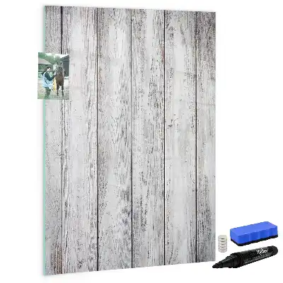 Magnetic erase board painted wood finish