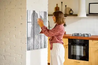 Magnetic erase board painted wood finish