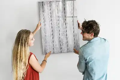 Magnetic erase board painted wood finish