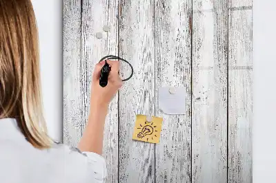 Magnetic erase board painted wood finish