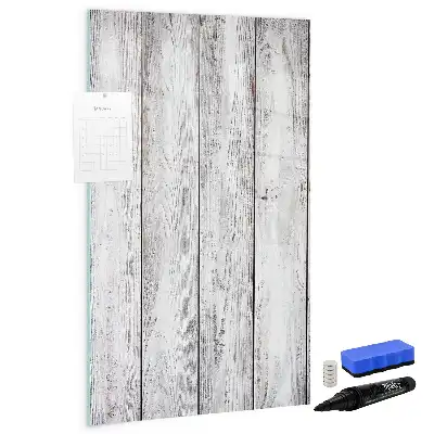 Magnetic erase board painted wood finish