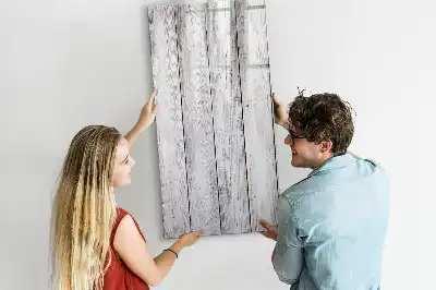 Magnetic erase board painted wood finish