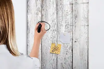 Magnetic erase board painted wood finish