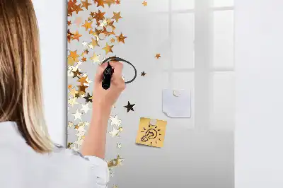 Magnetic writing board stars design