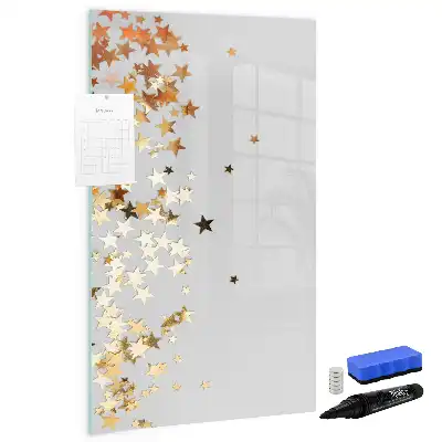 Magnetic writing board stars design