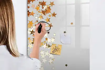 Magnetic writing board stars design