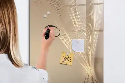 Magnetic dry erase board abstract light design