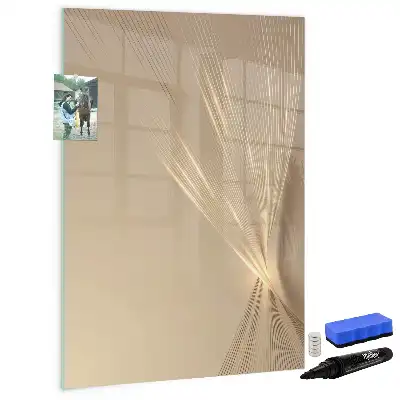 Magnetic dry erase board abstract light design