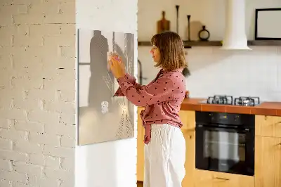 Magnetic dry erase board abstract light design