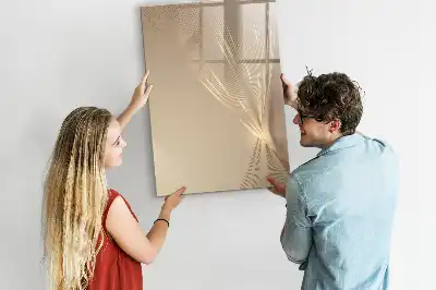 Magnetic dry erase board abstract light design
