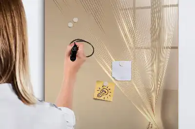 Magnetic dry erase board abstract light design