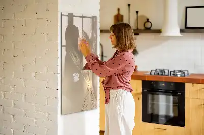 Magnetic dry erase board abstract light design