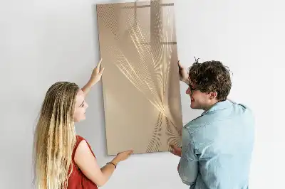 Magnetic dry erase board abstract light design