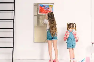 Magnetic dry erase board abstract light design