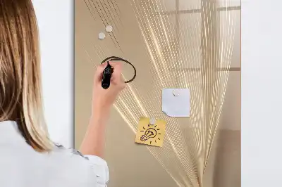 Magnetic dry erase board abstract light design